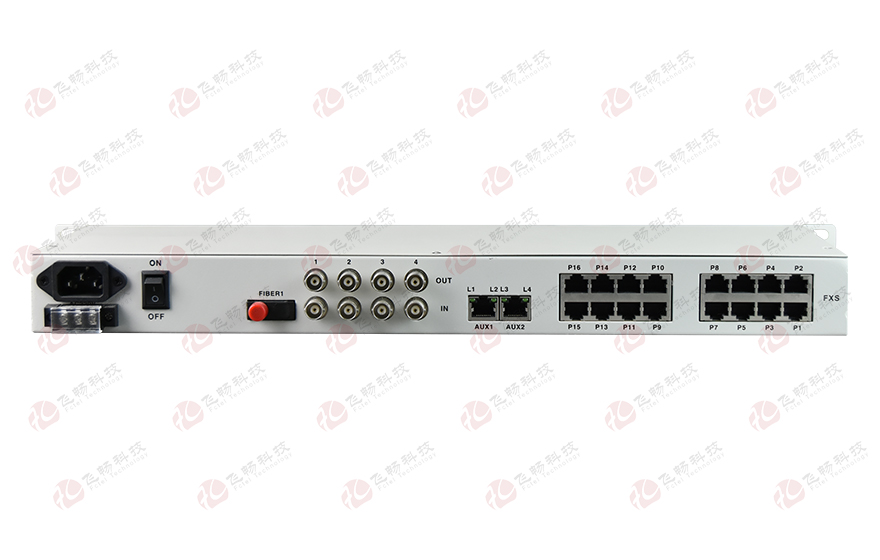 16路電話+4E1+4GE+4RS232光端機