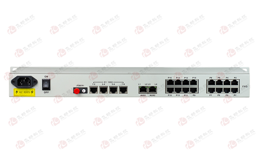 16路電話+8E1+4GE+4路串口 電話光端機(jī)