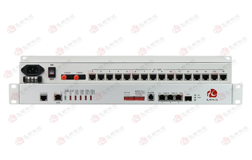16E1+3ETH+1FX 1+1光備份 PDH光端機(jī)