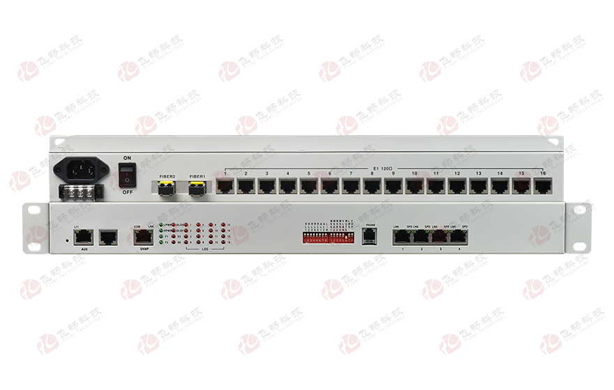 16E1+4ETH 1+1光備份 PDH光端機(jī)