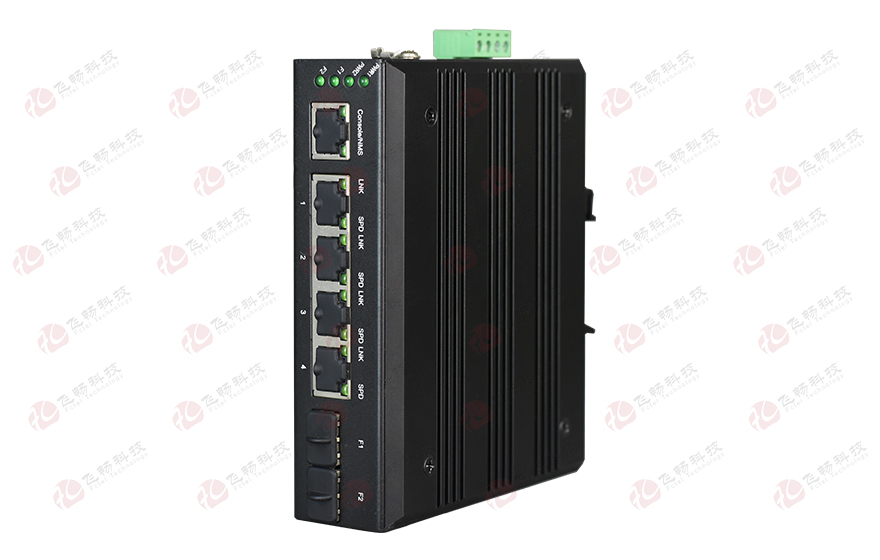 網(wǎng)管型工業(yè)軌式4路物理隔離千兆電口（1+1光纖備份）