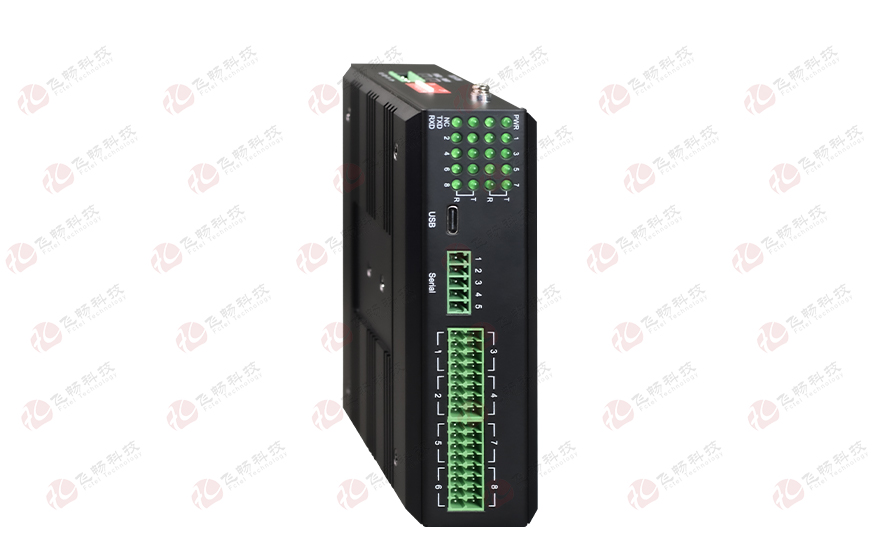 工業(yè)軌式 帶USB轉(zhuǎn)串口的8路RS485集線器