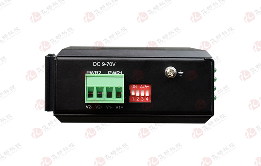mini工業(yè)軌式 4路千電+1路千光 (雙DC或AC220內(nèi)置)交換機(jī)