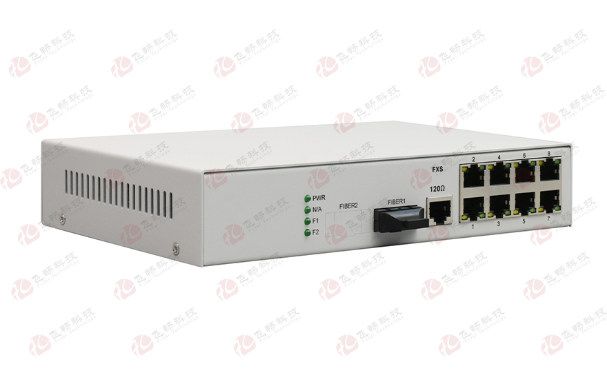飛暢科技-8路電話光纖+E1 1+1備份 PCM設(shè)備